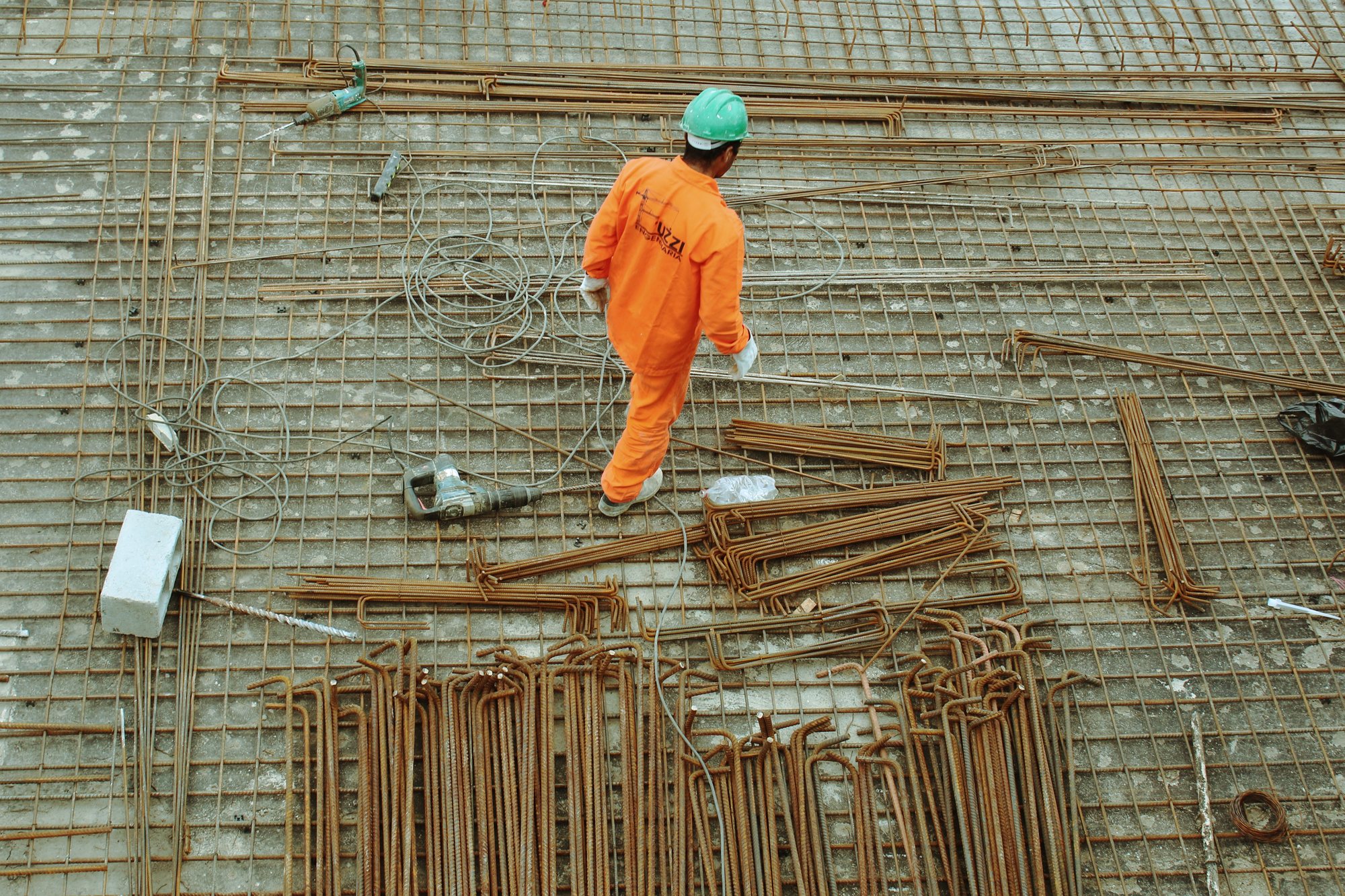 Materials testing on an active construction site