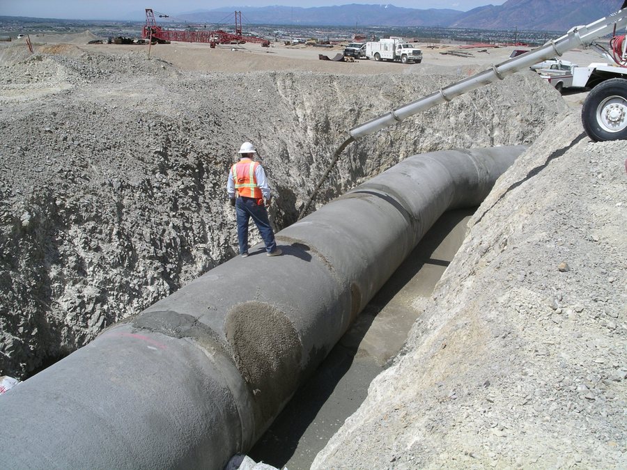 Construction at the Jordan Basin Water Reclamation Facility