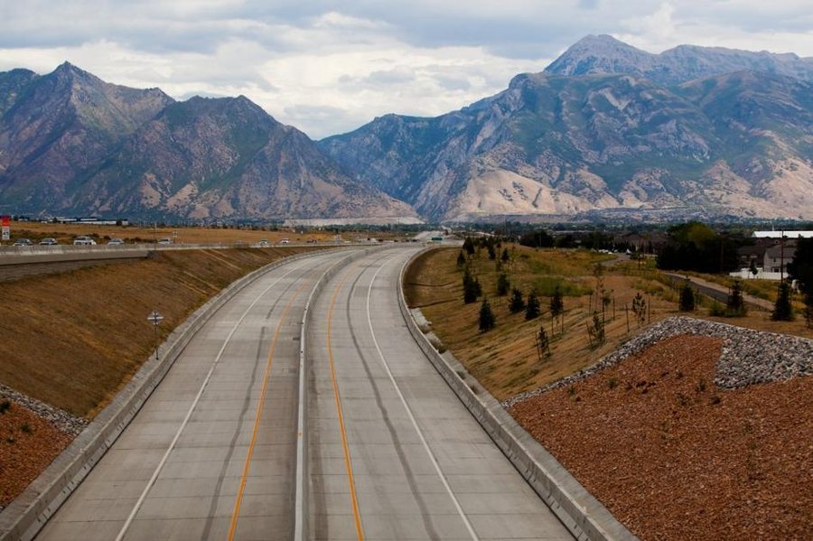 Highway reconstruction along Timpanogos Highway SR-92