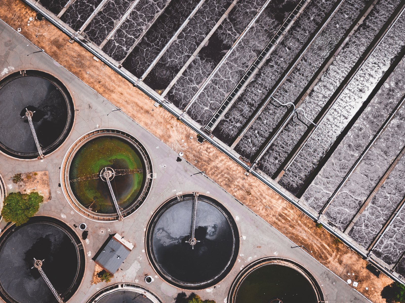 Water infrastructure at an environmental compliance site